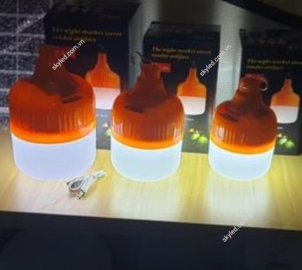 Đèn bulb tròn năng lượng mặt trời 2