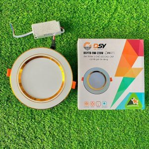Đèn Led Âm Trần 3 Chế Độ 7w Viền Vàng Dsytd-7w 21
