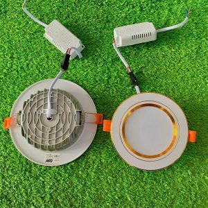 Đèn Led Âm Trần 3 Chế Độ 7w Viền Vàng Dsytd-7w 20