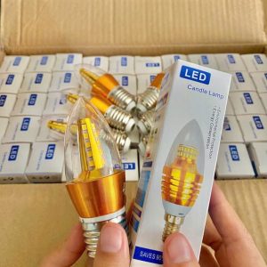 Đèn Led Tên Lửa 5w Ánh Sáng Vàng E14-e27 (có Râu- Không Râu) 21