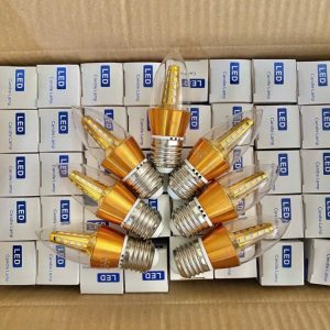 Đèn Led Tên Lửa 5w Ánh Sáng Vàng E14-e27 (có Râu- Không Râu)