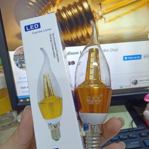 Đèn Led Tên Lửa 5w Ánh Sáng Vàng E14-e27 (có Râu- Không Râu) 17