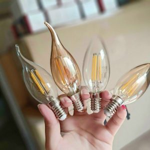 Bóng Led Edison C35l 4w Chỉnh Dim Ánh Sáng Vàng (nhót) Vỏ Vàng - Vỏ Trong E14-e27 33