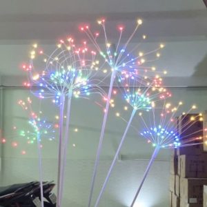 Pháo Hoa Treo 5m 5 Bông - 3 Tầng Led - Ánh Sáng Vàng - Tăng Phô Nhôm Chống Nước Dsyytwyhd 10